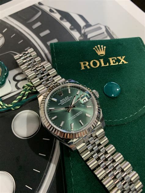 rolex green 31mm|rolex datejust 31 gold price.